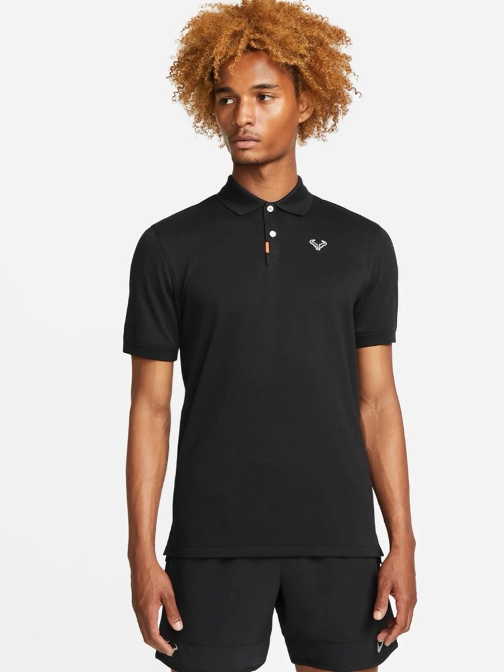 Nike Polo Rafa Nadal Men's Slim Fit Tennis Polo Bull Black M